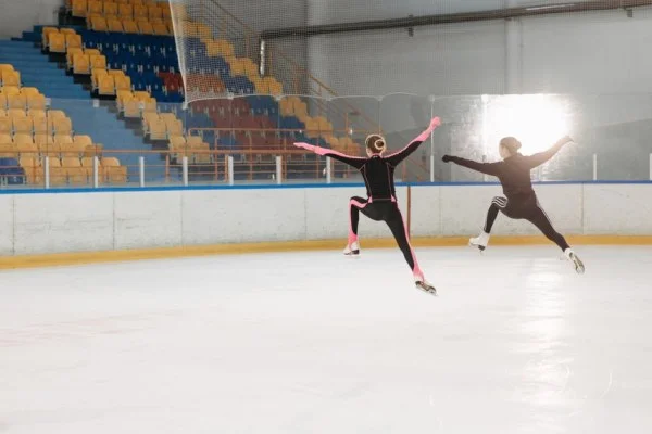 figure skater jumping